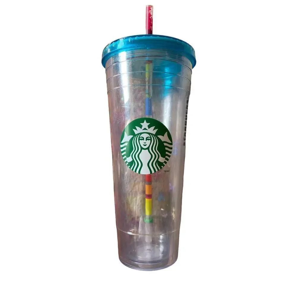 2015 Starbucks Disney Parks Disney Venti 24 oz Tumbler With Green Straw